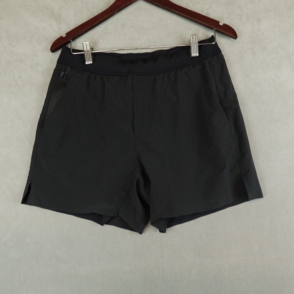 Ten Thousand Shorts Mens Medium Black Interval 5 Inch Lined Running Gym Workout